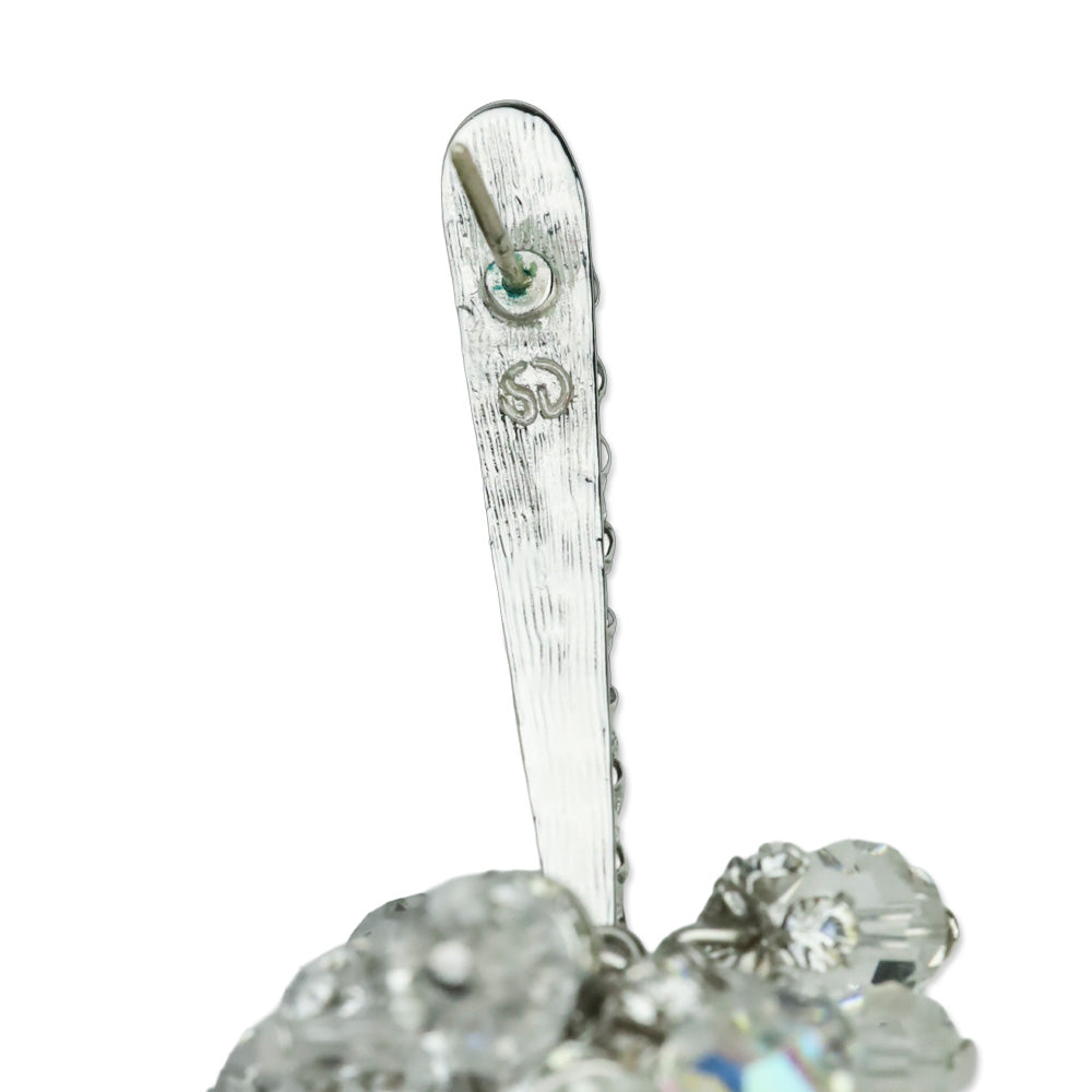 St. John Crystal Beaded Drop Earrings