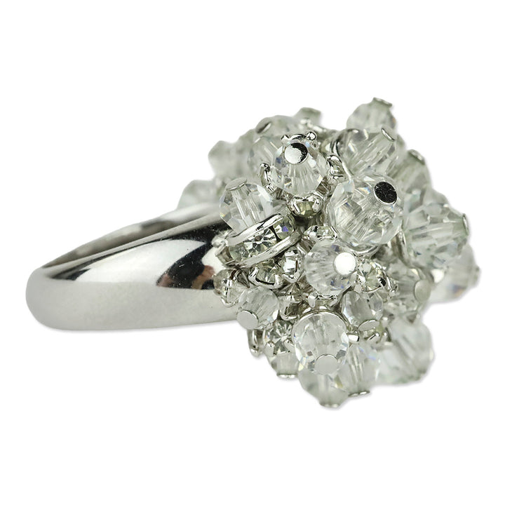 St. John Silver Beaded Cocktail Ring