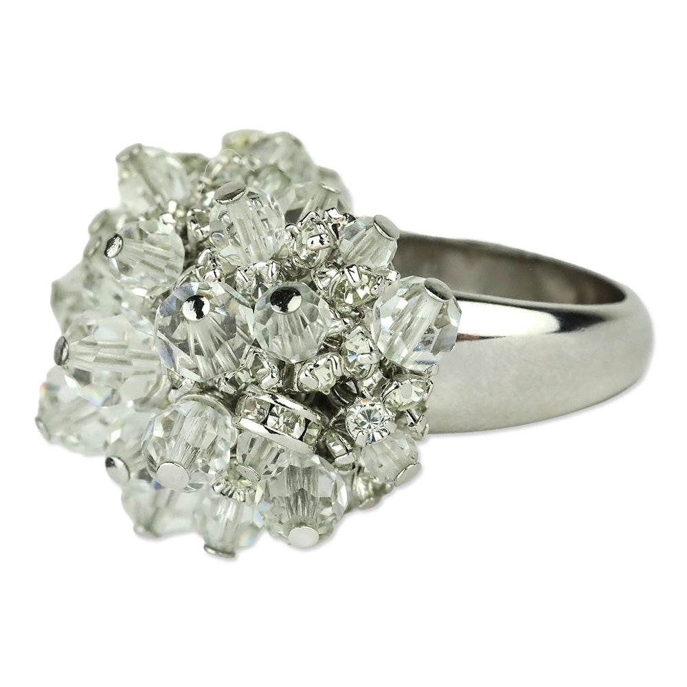 St. John Silver Beaded Cocktail Ring