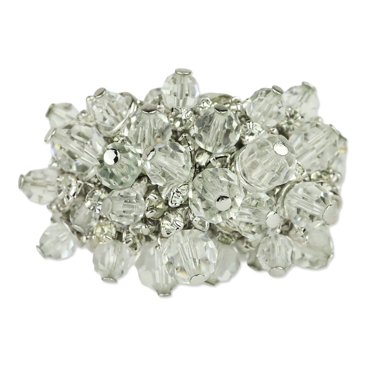 St. John Silver Beaded Cocktail Ring