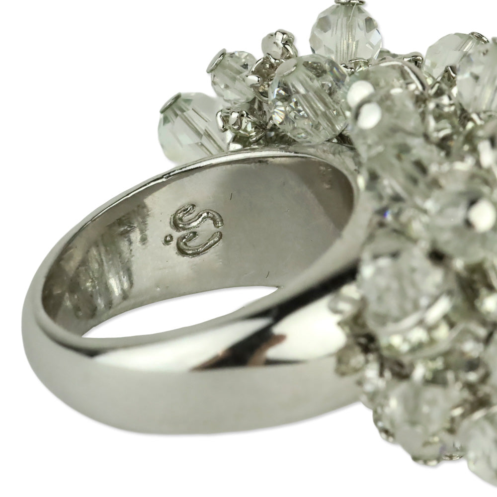 St. John Silver Beaded Cocktail Ring