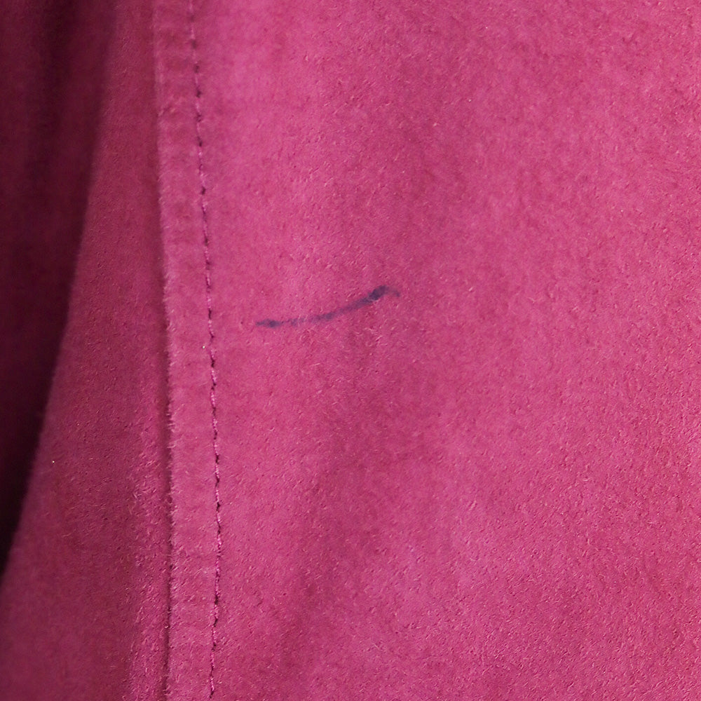 St. John Sport Magenta Goat Suede Button Front Jacket