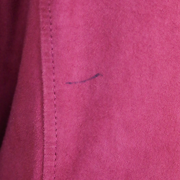 St. John Sport Magenta Goat Suede Button Front Jacket