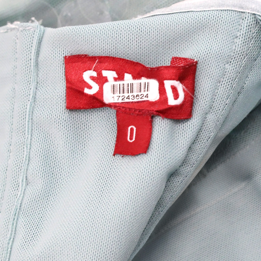 Staud Casey Teal Paillette Strapless Dress
