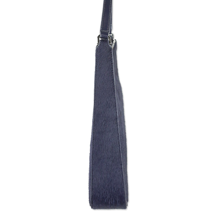 Staud Navy Cow Fur Alex Bag