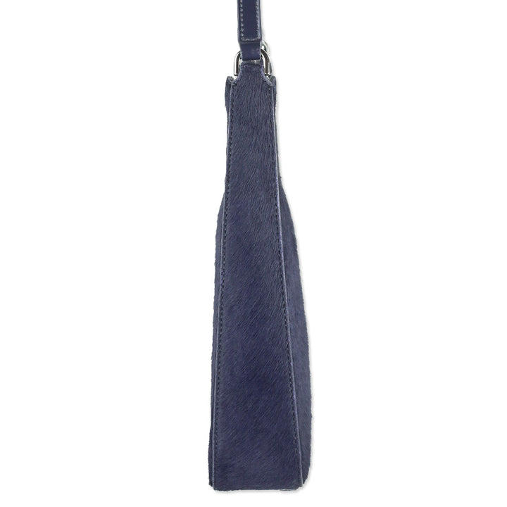 Staud Navy Cow Fur Alex Bag
