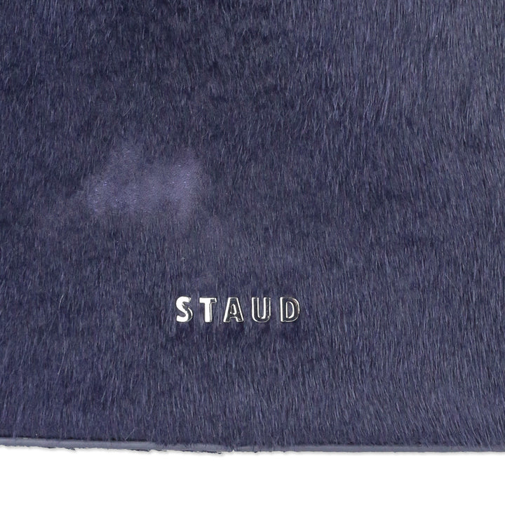 Staud Navy Cow Fur Alex Bag