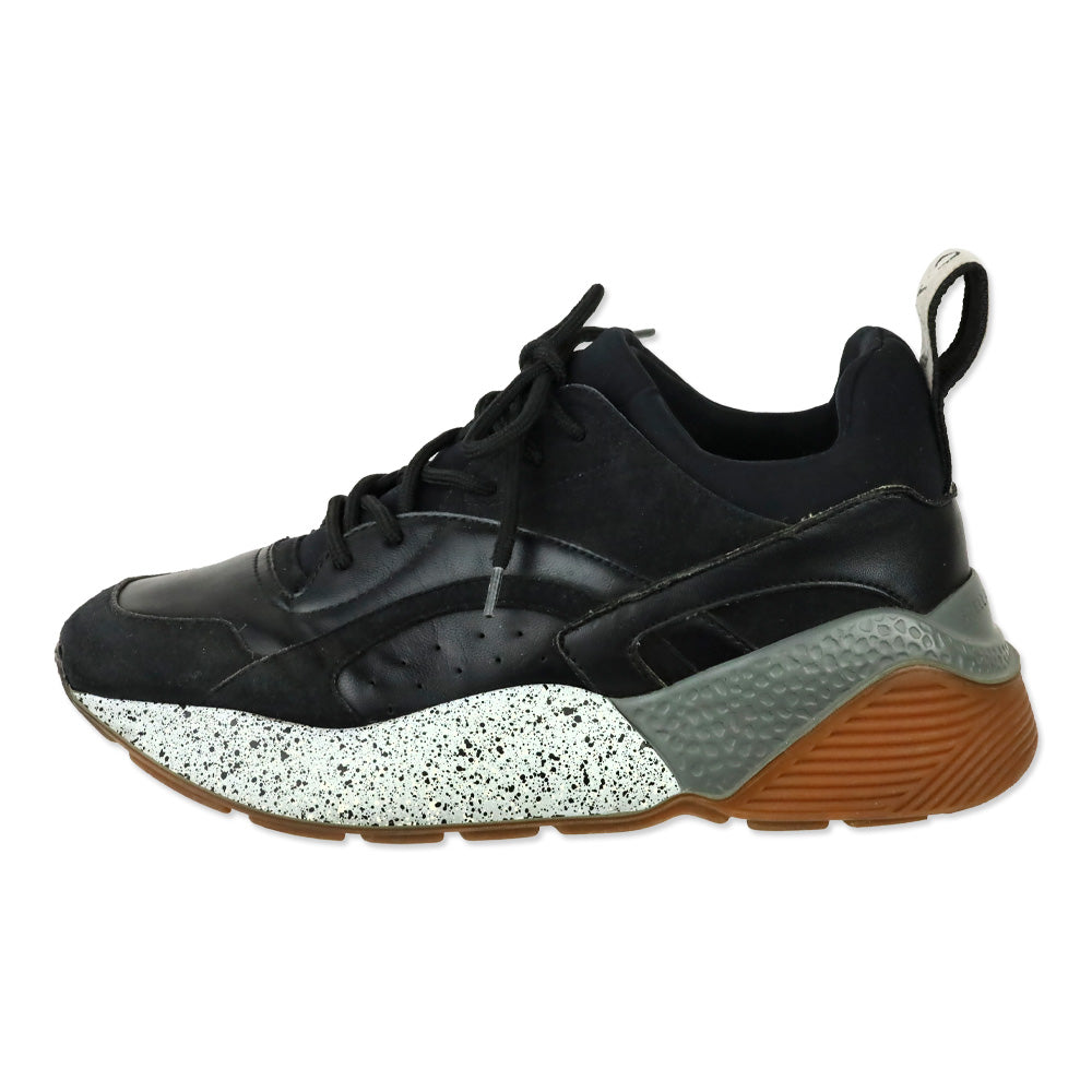 Stella McCartney Black Eclypse Low-Top Platform Sneakers