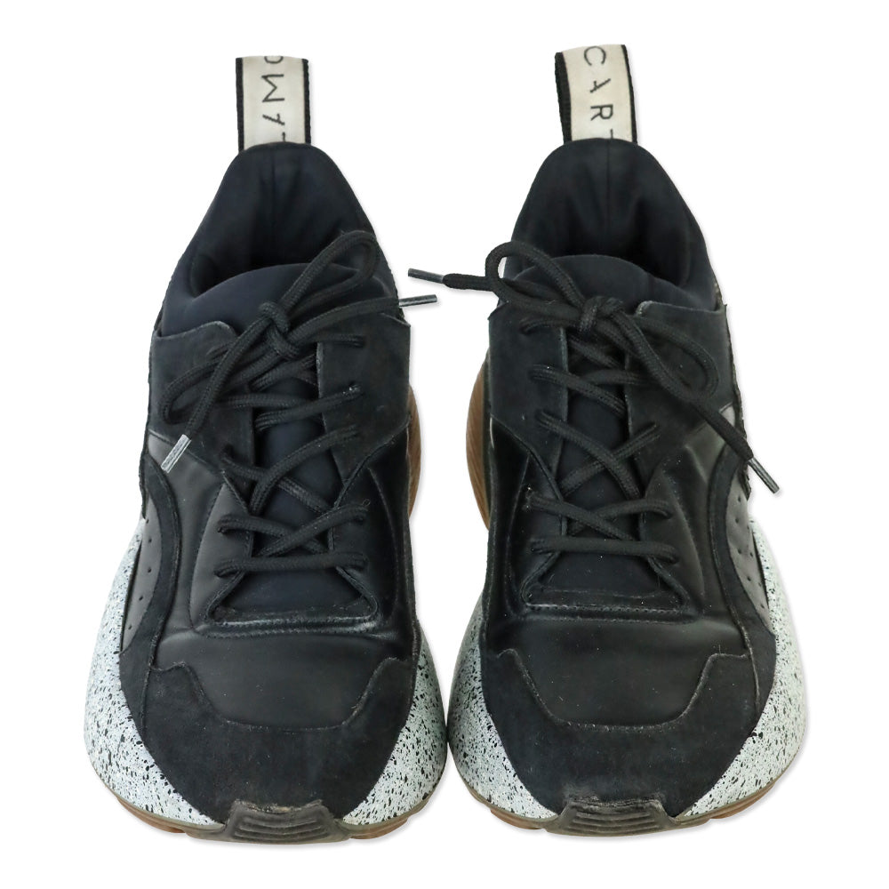 Stella McCartney Black Eclypse Low-Top Platform Sneakers