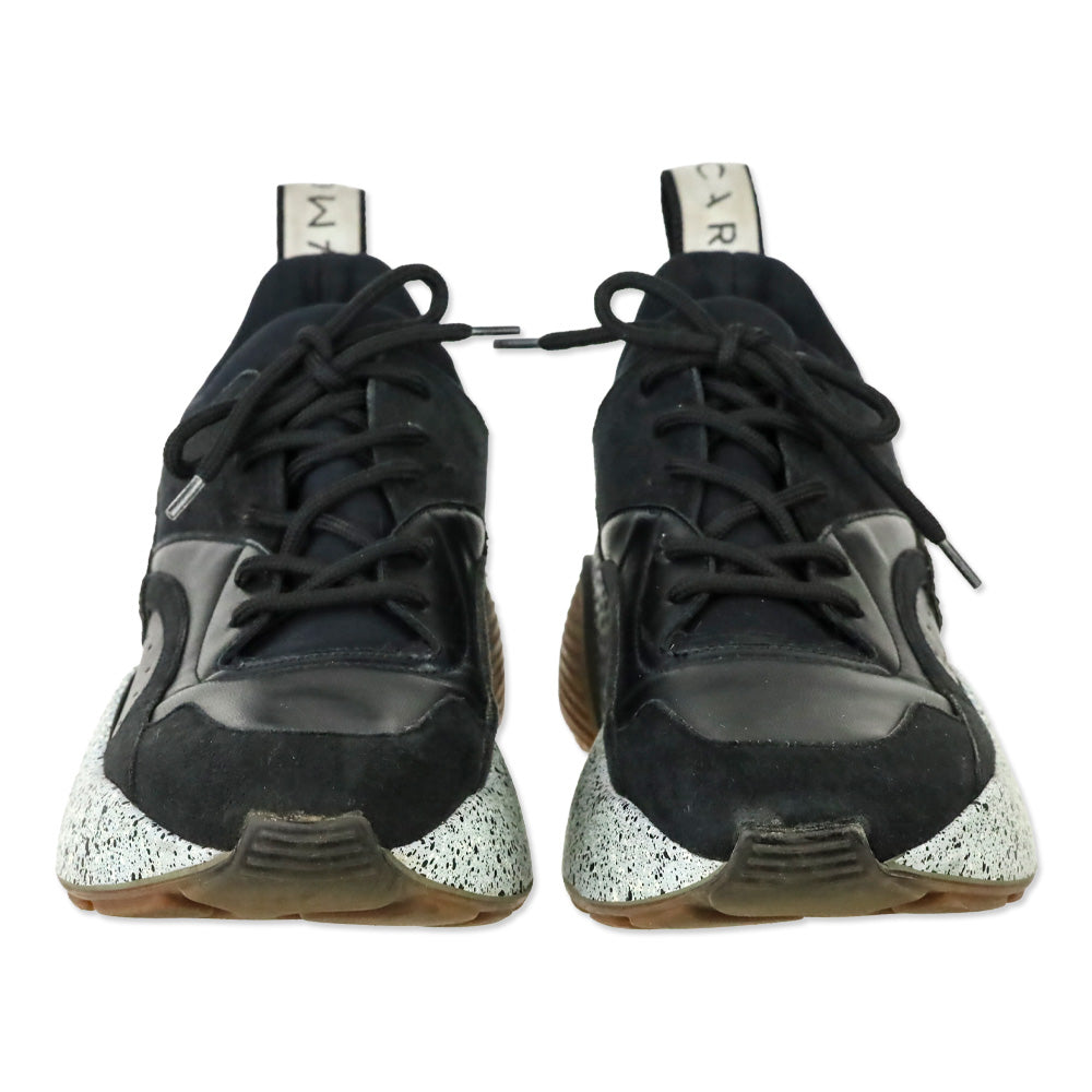 Stella McCartney Black Eclypse Low-Top Platform Sneakers