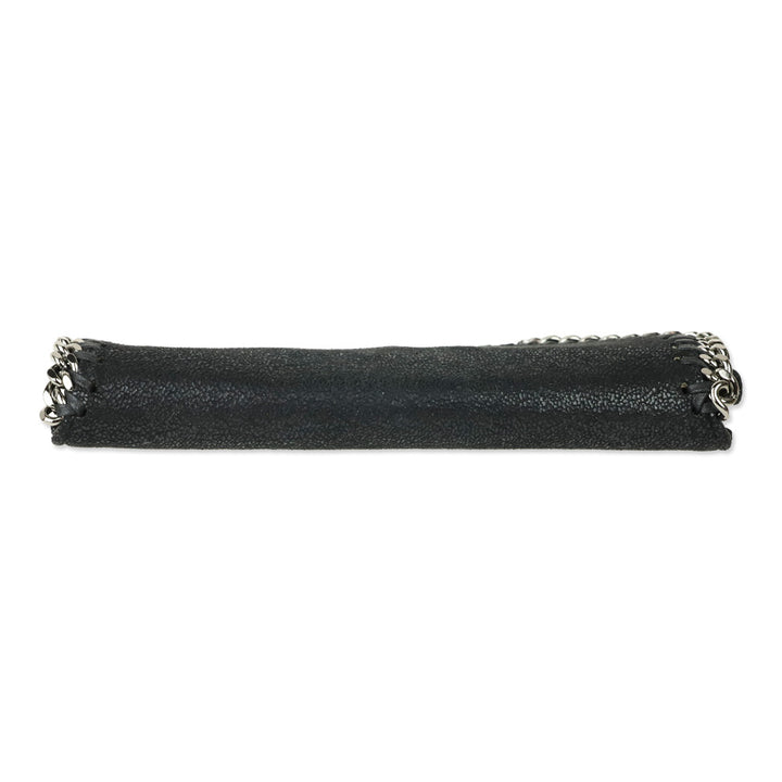 Stella McCartney Black Shaggy Suede Falabella Long Wallet