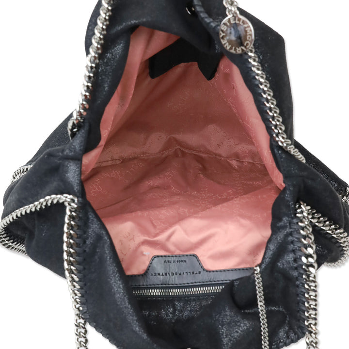 Stella McCartney Black Shimmer Falabella Tote