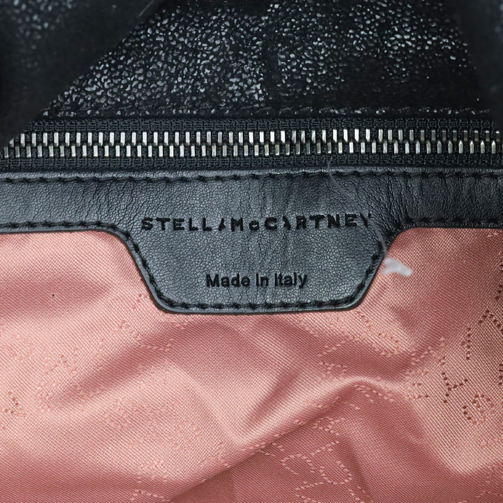 Stella McCartney Black Shimmer Falabella Tote