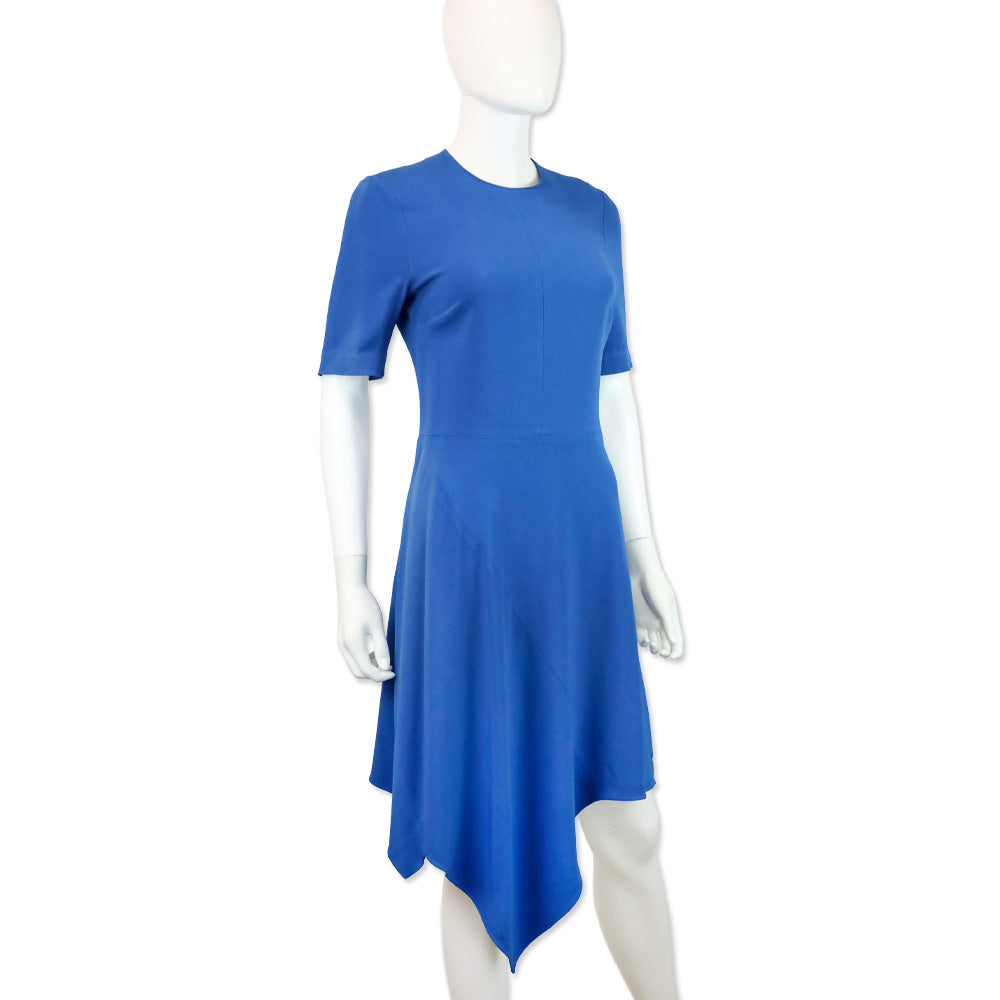 Stella McCartney Blue Handkerchief Hem Blue Dress