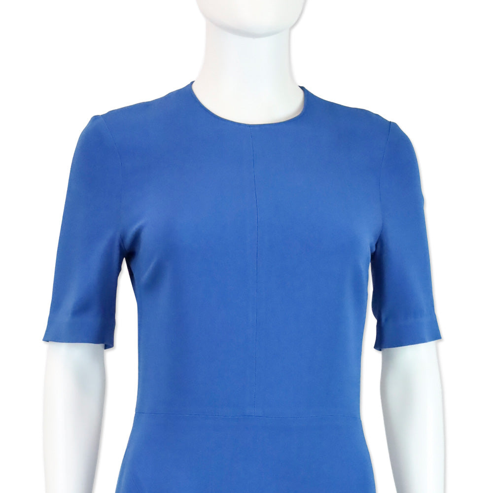 Stella McCartney Blue Handkerchief Hem Blue Dress