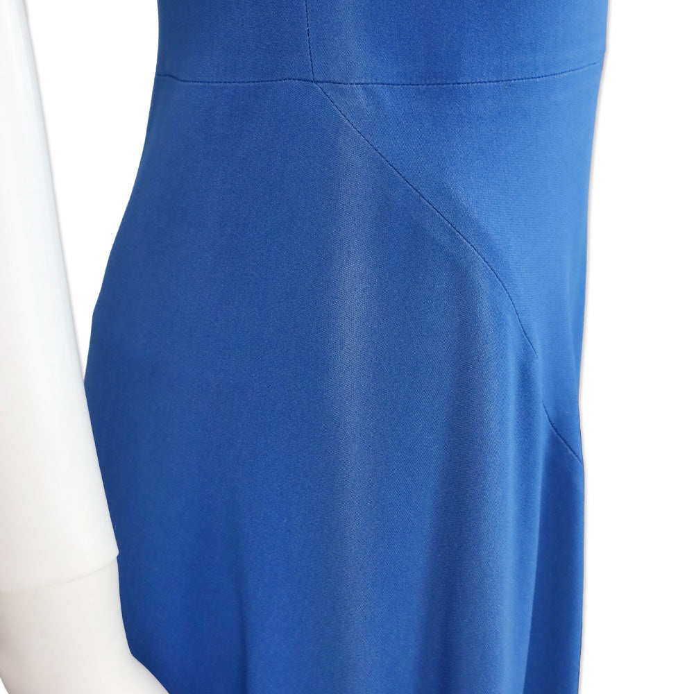 Stella McCartney Blue Handkerchief Hem Blue Dress