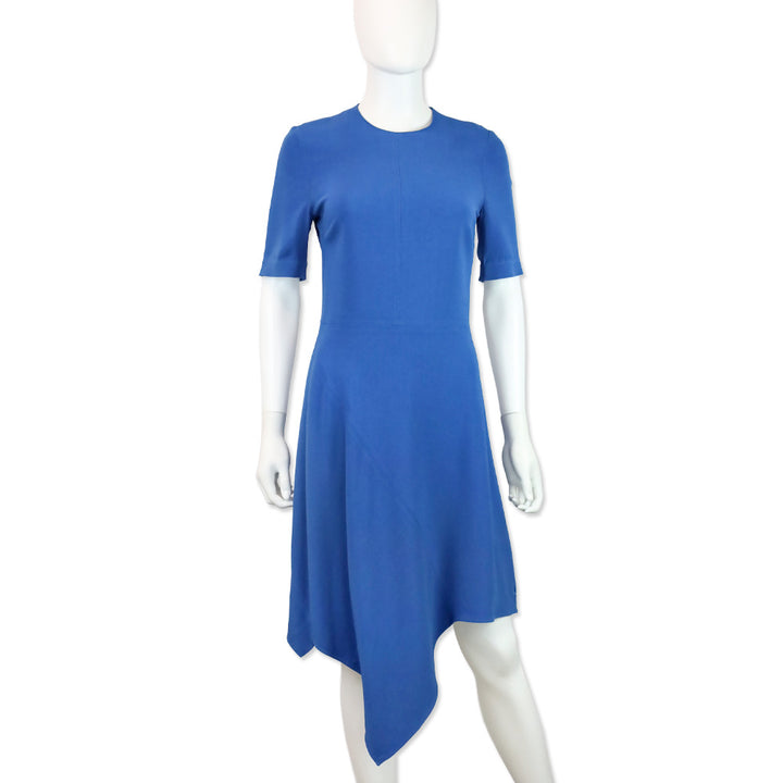 Stella McCartney Blue Handkerchief Hem Blue Dress