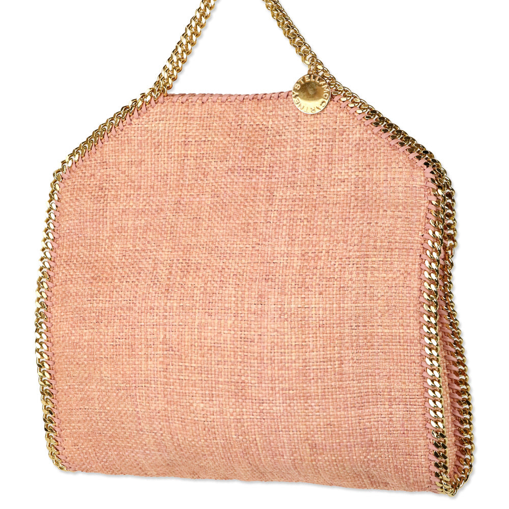 Stella McCartney Brick Weaved Raffia Chain Falabella Tote