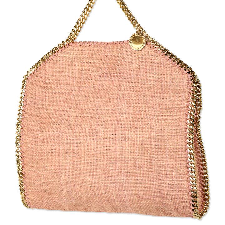 Stella McCartney Brick Weaved Raffia Chain Falabella Tote