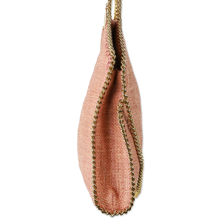 Stella McCartney Brick Weaved Raffia Chain Falabella Tote