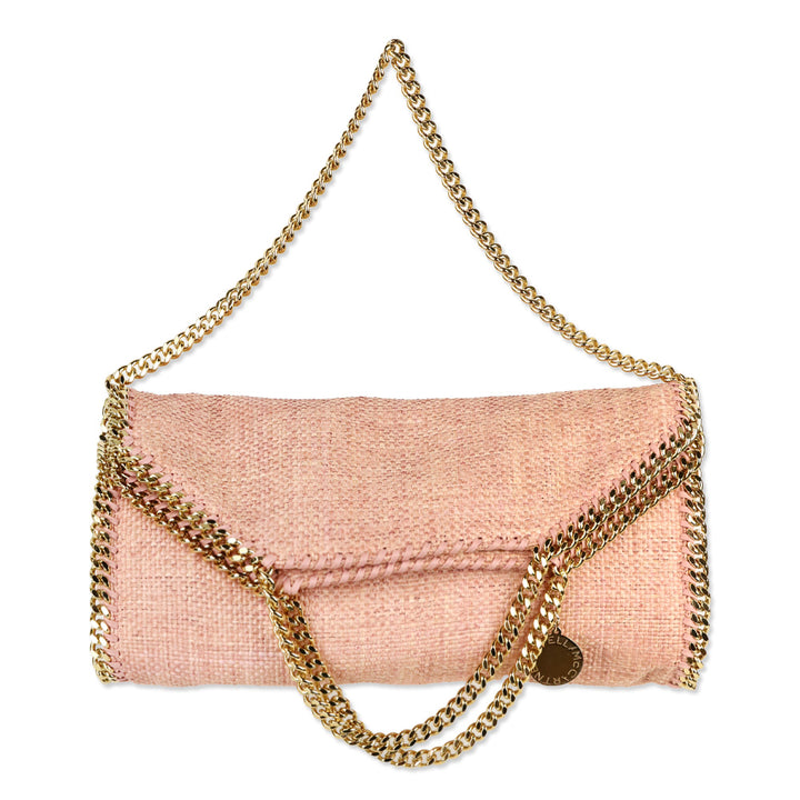 Stella McCartney Brick Weaved Raffia Chain Falabella Tote