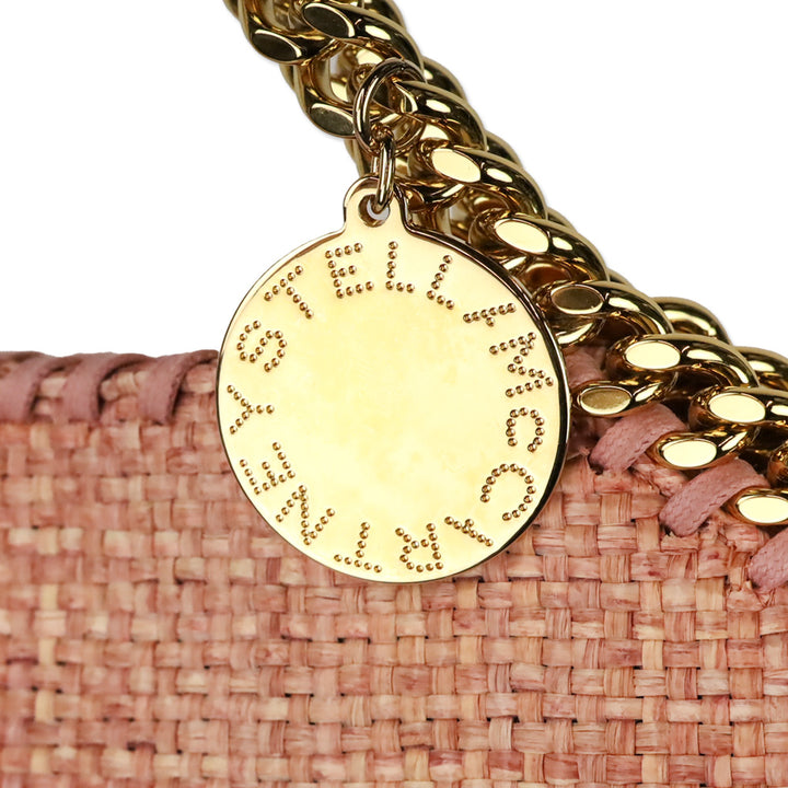 Stella McCartney Brick Weaved Raffia Chain Falabella Tote