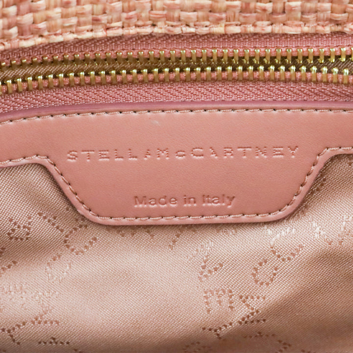 Stella McCartney Brick Weaved Raffia Chain Falabella Tote