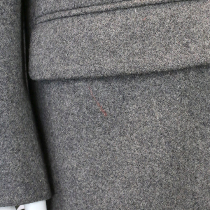Stella McCartney Grey Wool Shawl Collar Overcoat