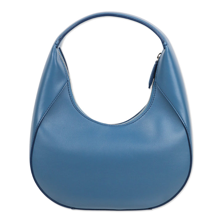 Stella McCartney Linea Blue Vegan Leather Logo Shoulder Bag