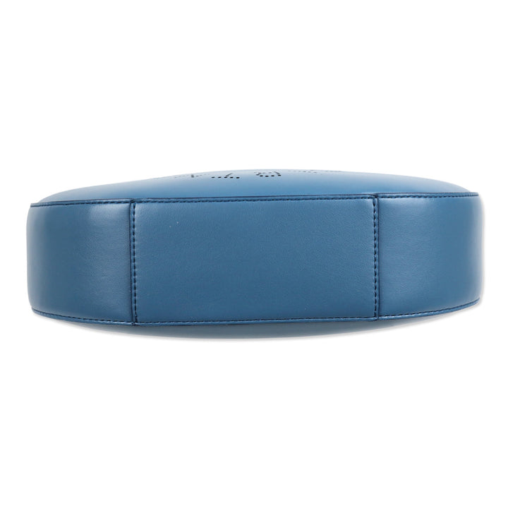 Stella McCartney Linea Blue Vegan Leather Logo Shoulder Bag