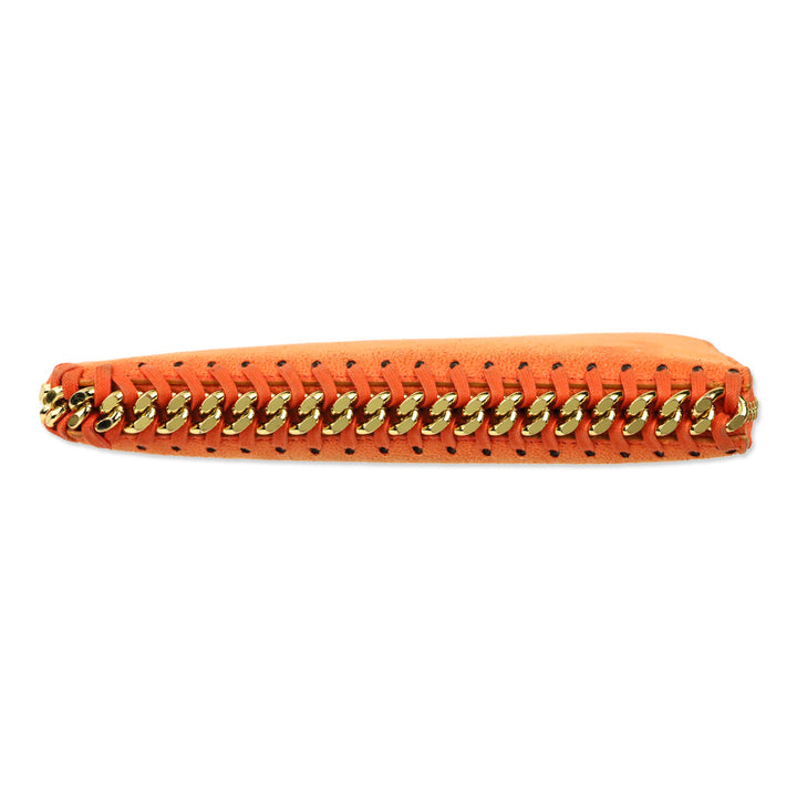 Stella McCartney Orange Falabella L-Zip Continental Wallet