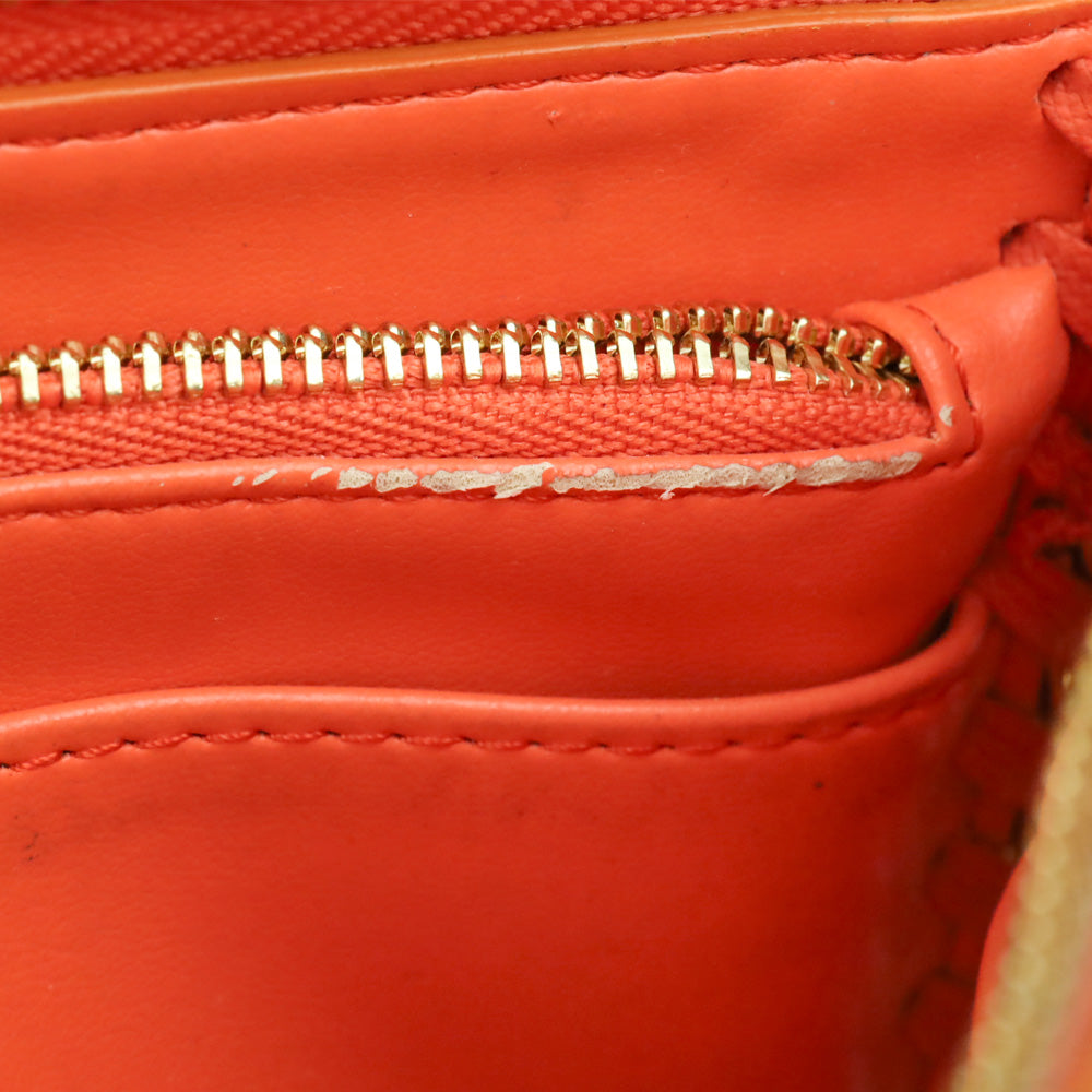 Stella McCartney Orange Falabella L-Zip Continental Wallet