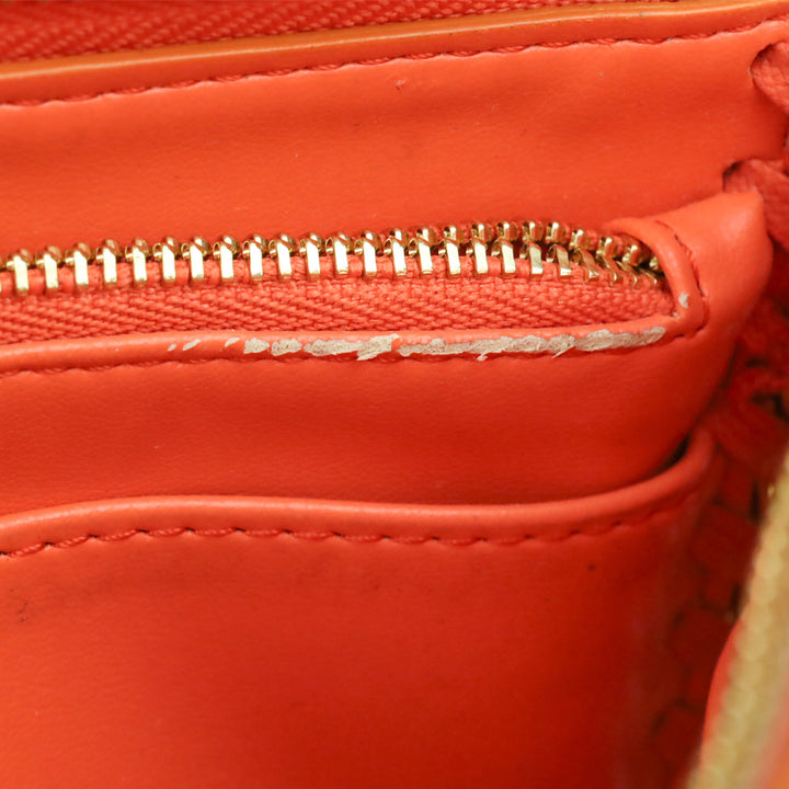Stella McCartney Orange Falabella L-Zip Continental Wallet