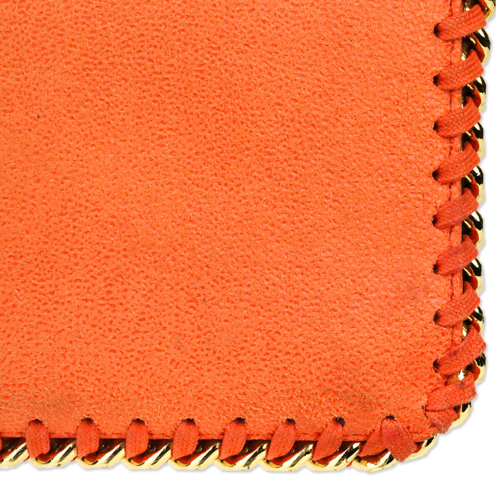 Stella McCartney Orange Falabella L-Zip Continental Wallet