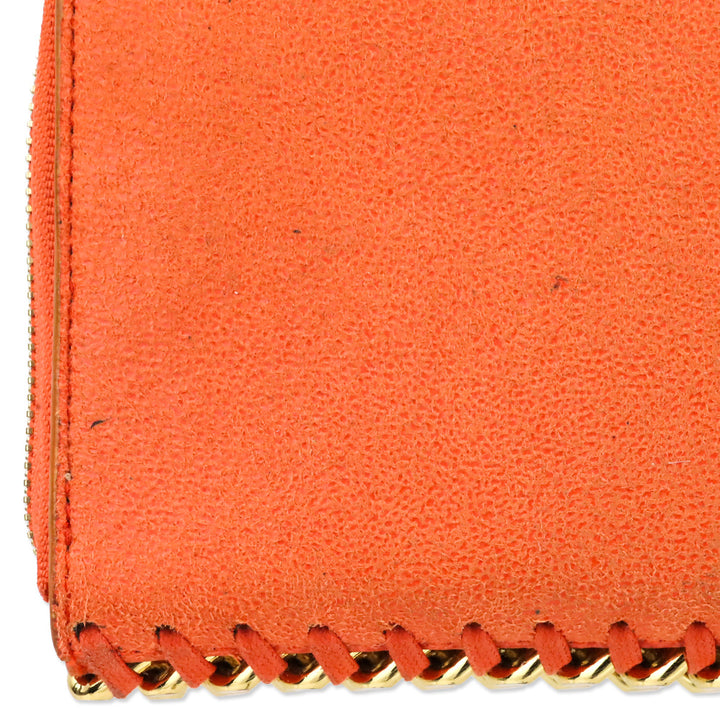 Stella McCartney Orange Falabella L-Zip Continental Wallet