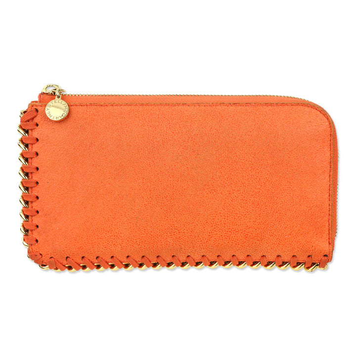 Stella McCartney Orange Falabella L-Zip Continental Wallet