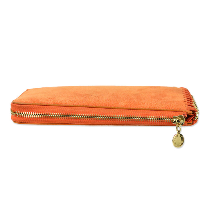 Stella McCartney Orange Falabella L-Zip Continental Wallet