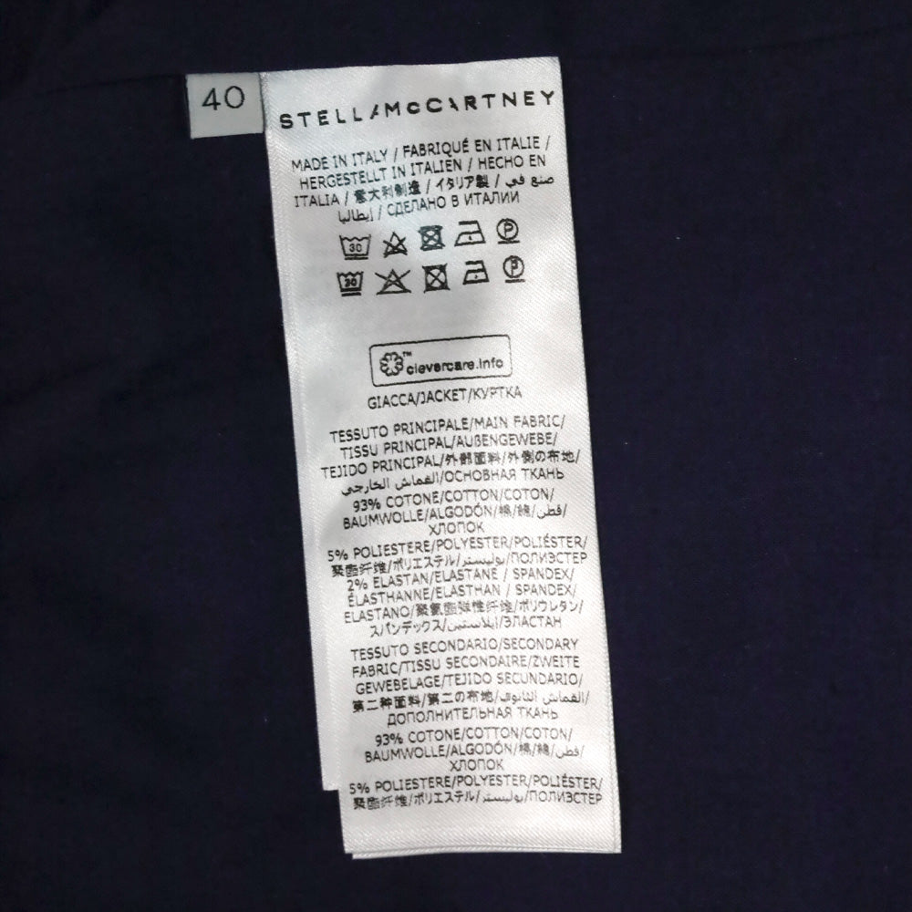 Stella McCartney Net Sustain Belted Patchwork Denim Jacket