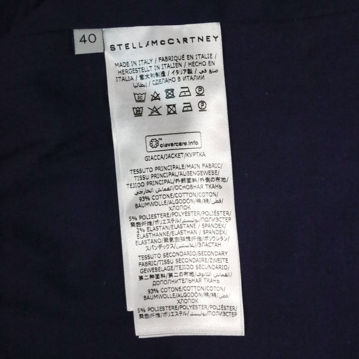 Stella McCartney Net Sustain Belted Patchwork Denim Jacket