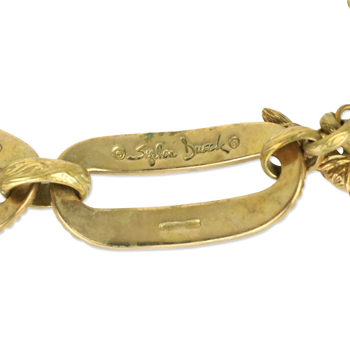 Stephen Dweck Ribbed Bronze Links Bracelet