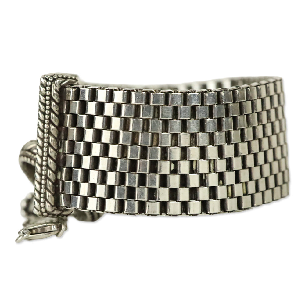 Stephen Dweck Sterling Silver Mesh Toggle Bracelet