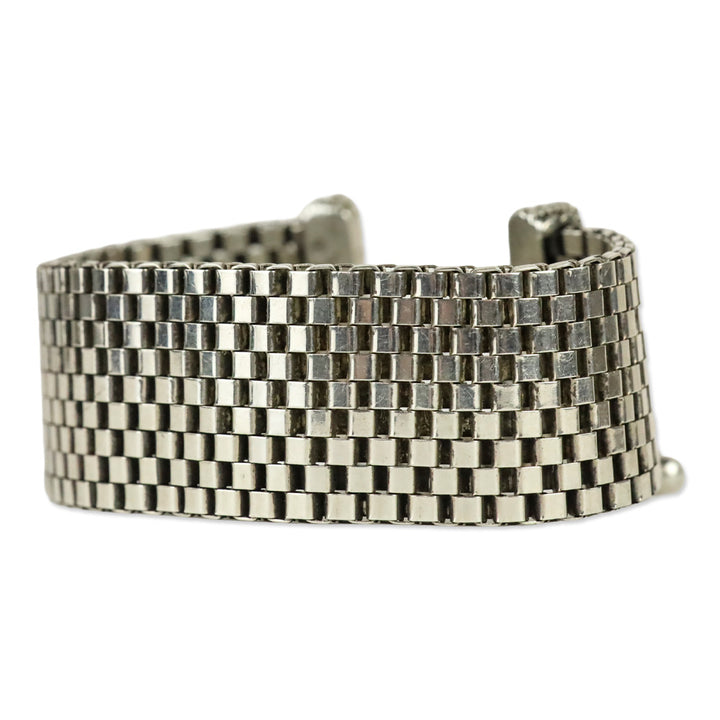 Stephen Dweck Sterling Silver Mesh Toggle Bracelet