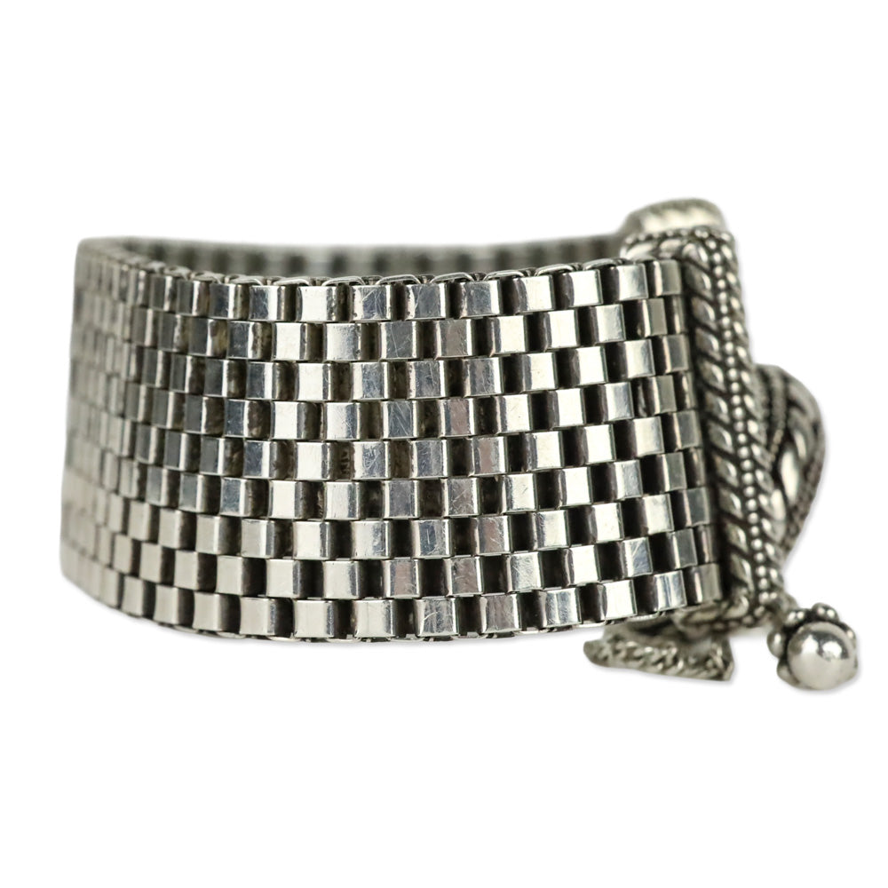Stephen Dweck Sterling Silver Mesh Toggle Bracelet
