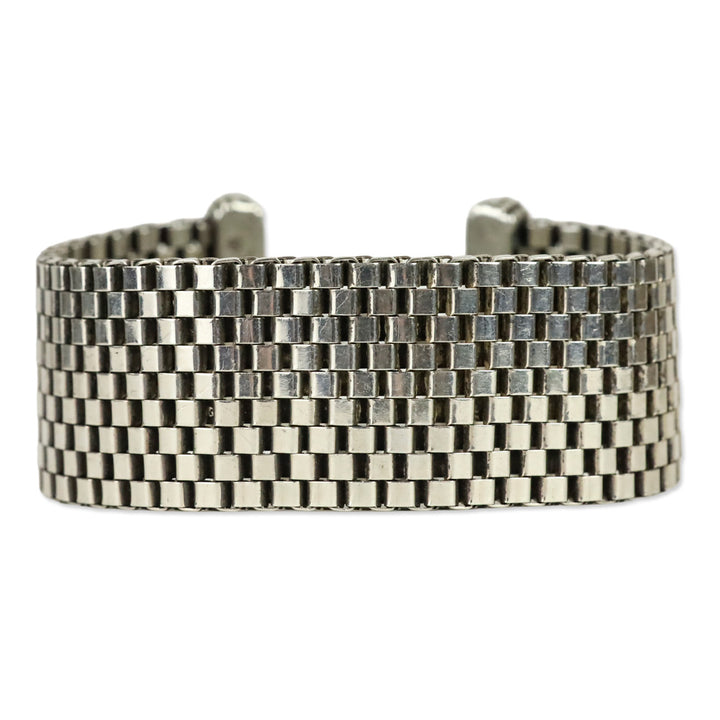 Stephen Dweck Sterling Silver Mesh Toggle Bracelet