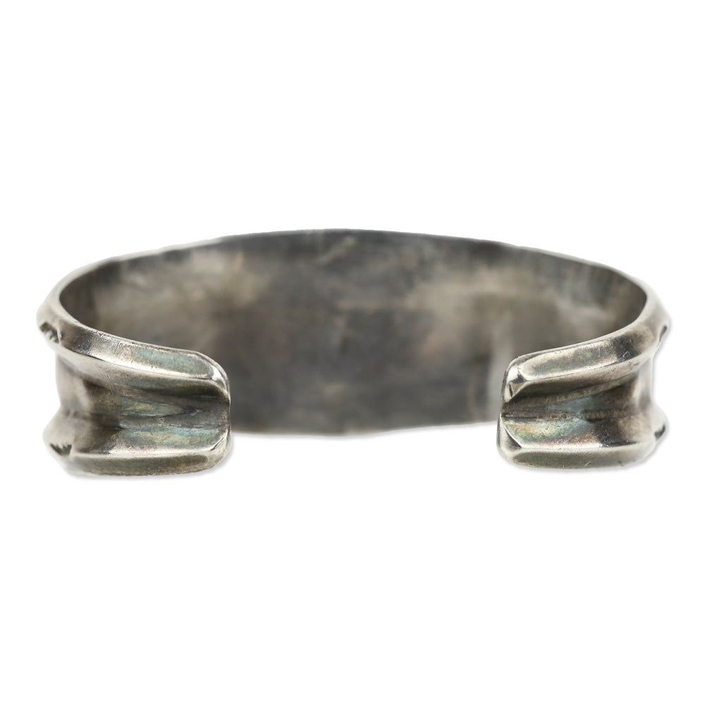 Sterling Silver/Turquoise 3 Stone Beaded Cuff Bracelet