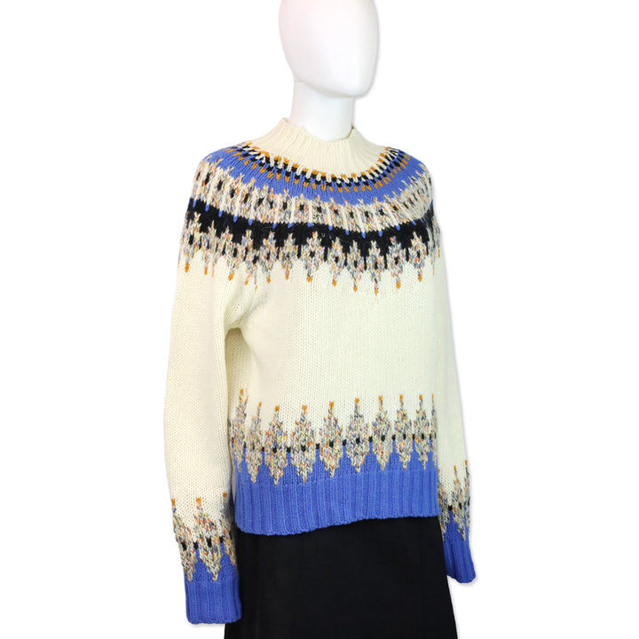 Stine Goya Justin Fair Isle Wool-Blend Knit Sweater