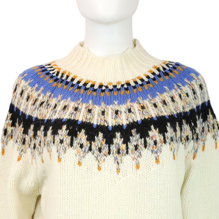 Stine Goya Justin Fair Isle Wool-Blend Knit Sweater