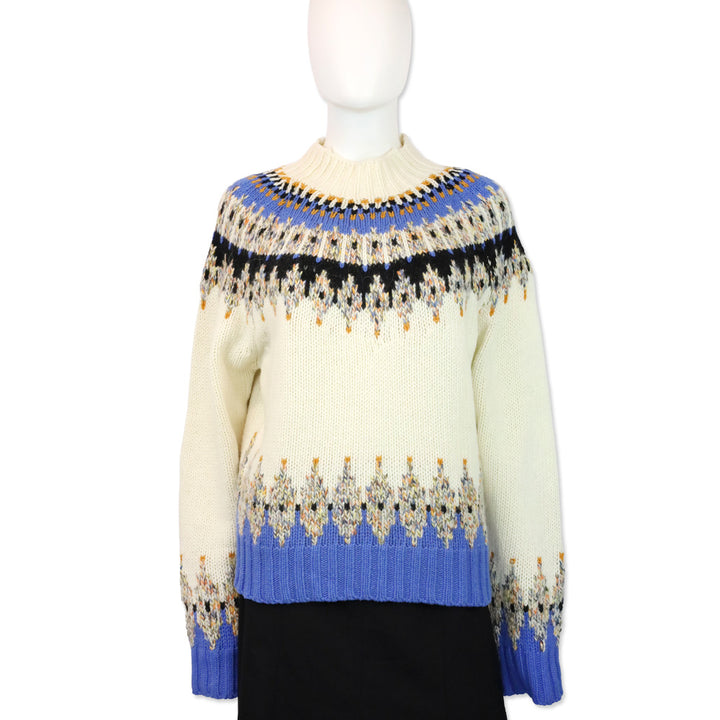 Stine Goya Justin Fair Isle Wool-Blend Knit Sweater