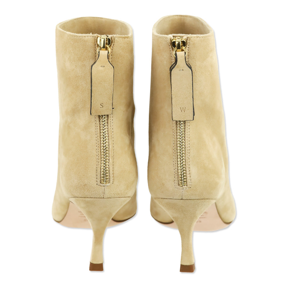 Stuart Weitzman Adobe Suede Juniper 70 Booties
