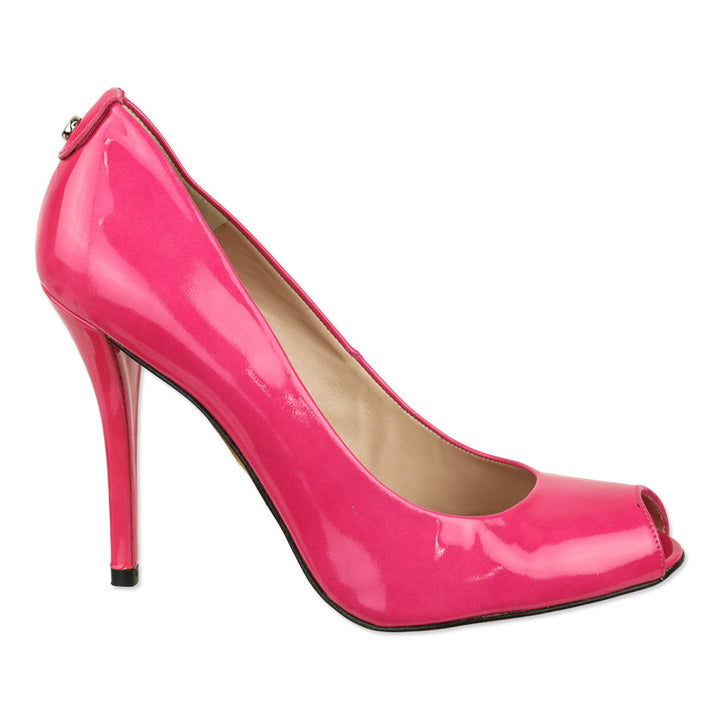 Stuart Weitzman Barbie Pink Patent Peep Toe Pumps